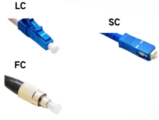 Side-by-side comparison of FC, SC, and LC fiber optic connectors highlighting ferrule differences for 400G/800G coherent modules and telecom applications Side-by-side comparison of FC, SC, and LC fiber optic connectors highlighting ferrule differences for 400G/800G coherent modules and telecom applications
