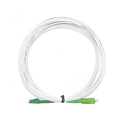 Cordon de brassage fibre simplex blindé LC/APC vers SC/APC pour liaisons optiques stables de rack-à-rack, LSZH, anti-rongeur, 10 m
