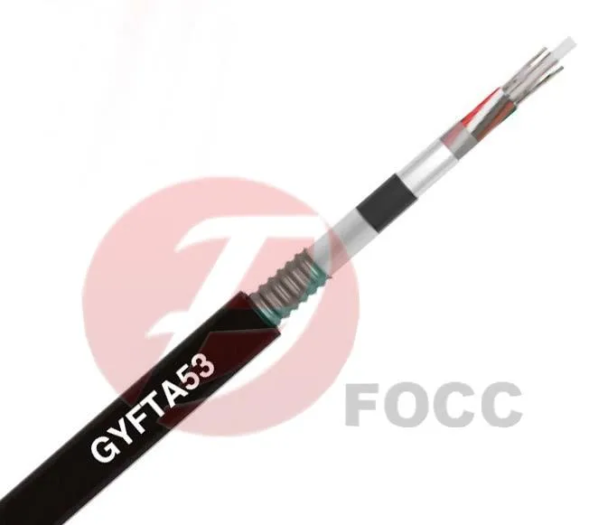 Câble optique extérieur blindé GYFTA53