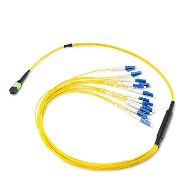 OFNR,Low Insertion Loss, Cable Diameter 3.5mm MPO Male To 12 LC Duplex 24 Fibers OS2 9/125 Singlemode